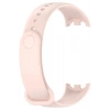Xiaomi Mi Band 8 ile Birebir Uyumlu Kolay Takılıp Çıkarılabilen Renkli Esnek Pembe Silikon Kordon