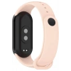 Xiaomi Mi Band 8 ile Birebir Uyumlu Kolay Takılıp Çıkarılabilen Renkli Esnek Pembe Silikon Kordon
