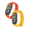 Xiaomi Mi Band 8 ile Birebir Uyumlu Kolay Takılıp Çıkarılabilen Renkli Esnek Pembe Silikon Kordon