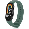 Xiaomi Mi Band 8 ile Birebir Uyumlu Kolay Takılıp Çıkarılabilen Renkli Esnek Haki Silikon Kordon