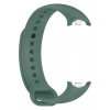 Xiaomi Mi Band 8 ile Birebir Uyumlu Kolay Takılıp Çıkarılabilen Renkli Esnek Haki Silikon Kordon