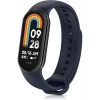 Xiaomi Mi Band 8 ile Birebir Uyumlu Kolay Takılıp Çıkarılabilen Renkli Esnek Lacivert Silikon Kordon