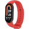 Xiaomi Mi Band 8 ile Birebir Uyumlu Kolay Takılıp Çıkarılabilen Renkli Esnek Kırmızı Silikon Kordon