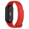 Xiaomi Mi Band 8 ile Birebir Uyumlu Kolay Takılıp Çıkarılabilen Renkli Esnek Kırmızı Silikon Kordon