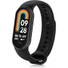 Xiaomi Mi Band 8 ile Birebir Uyumlu Kolay Takılıp Çıkarılabilen Renkli Esnek Siyah Silikon Kordon