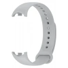 Xiaomi Mi Band 8 ile Birebir Uyumlu Kolay Takılıp Çıkarılabilen Renkli Esnek Gri Silikon Kordon