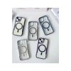 İphone 16 ile Uyumlu Magsafe Özellikli Kenar Şeritleri Renkli Premium Boyi Kılıf