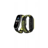 Xiaomi Mi Band 3 Mi Band 4 ile Birebir Tam Uyumlu Delikli Model Çift Renk Spor Esnek Silikon Kordon