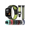 Xiaomi Redmi Watch 3 ile Birebir Tam Uyumlu Çift Renk Delikli Spor Model Silikon Kordon