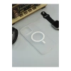 İphone 15 Pro Kılıf Magsafe Buzlu Mat Şeffaf Silikon Slim