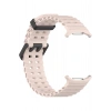 Samsung Galaxy Watch 7 Ultra ile Birebir Uyumlu Delikli Esnek Renkli Değiştirilebilir Silikon Kordon