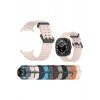 Samsung Galaxy Watch 7 Ultra ile Birebir Uyumlu Delikli Esnek Renkli Değiştirilebilir Silikon Kordon