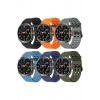 Samsung Galaxy Watch 7 Ultra ile Birebir Uyumlu Delikli Esnek Renkli Değiştirilebilir Silikon Kordon