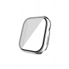 Apple Watch 10  Uyumlu 42mm Sert PC Kasa Electroplatink Çerçeveli Darbe Emici Ekran Koruyucu Gard