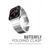 Apple Watch 38-40-41mm Stainless Steel Balık Sırtı Metal Kordon Series 11/10 42mm 9/8/7/SE3-2/6 Uyum