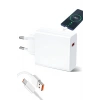 Xiaomi ile Uyumlu 67W Turbo Şarj Hızlı Şarj Saliseli TYPE-C Şarj Aleti Kablo+Başlık Set