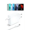 Xiaomi ile Uyumlu 67W Turbo Şarj Hızlı Şarj Saliseli TYPE-C Şarj Aleti Kablo+Başlık Set