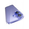 Apple iPhone 16 Plus ile Uyumlu Sararmaz Sert PC Kristal Netlikte Minimalist Şeffaf Kılıf