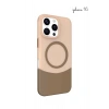 İPHONE 16 İLE UYUMLU 2 PARÇALI MAGSAFE ÖZELLİKLİ SOFT RENKLİ TELEFON KILIFI
