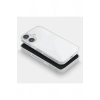 Apple iPhone 16 ile Uyumlu Sararmaz Sert PC Kristal Netlikte Minimalist Şeffaf Kılıf