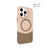 İPHONE 16 PRO MAX İLE UYUMLU 2 PARÇALI MAGSAFE ÖZELLİKLİ SOFT RENKLİ TELEFON KILIFI
