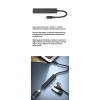 USB-C 4in1 Hub Adaptör HB-10 MacBook MateBook iPad Uyumlu