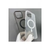 iPhone 16 Pro ile Uyumlu Minimalist Tasarım Mat Buzlu Soft Slim MagSafe Özellikli PC Kılıf