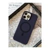 iPhone 15 Pro ile Uyumlu Minimalist Tasarım Mat Buzlu Soft Slim MagSafe Özellikli PC Kılıf