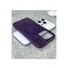 iPhone 15 Pro ile Uyumlu Minimalist Tasarım Mat Buzlu Soft Slim MagSafe Özellikli PC Kılıf