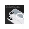 iPhone 15 Pro ile Uyumlu Minimalist Tasarım Mat Buzlu Soft Slim MagSafe Özellikli PC Kılıf
