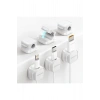 Zs368 Premium Magnetik Kablo Düzenleyici Organizer (6 Adet) Beyaz