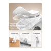 Zs368 Premium Magnetik Kablo Düzenleyici Organizer (6 Adet) Beyaz