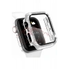 Apple Watch Seri 10 42mm Uyumlu Taşlı Kasa Koruyucu Renkli PC Parlak Taş Detay Kasa Ekran Koruyucu