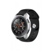 Samsung Galaxy 3 45mm / Galaxy 46mm / Gear S3 22mm Standart Silikon Kordon Klasik Kayış Esnek 22 mm