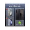 Samsung Galaxy Z Fold 7 ile Uyumlu MagSafe Kablosuz Şarj Destekli Mat Transparan Silikon Kılıf