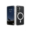 Samsung Galaxy S26 İLE Magsafe Şarj Özellikli Ultra İnce Sararmaz Şeffaf PC Minimalist Kılıf