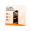 iPhone 11 ile Uyumlu 500C Temperli Kırılmaz Cam Ekran Koruyucu HD Şeffaf Tam Kaplayan Siyah Çerçevesiz Cam