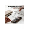iPhone 11 ile Uyumlu 500C Temperli Kırılmaz Cam Ekran Koruyucu HD Şeffaf Tam Kaplayan Siyah Çerçevesiz Cam