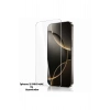 iPhone 15 PRO MAX ile Uyumlu 500C Temperli Kırılmaz Cam Ekran Koruyucu HD Şeffaf Tam Kaplayan Siyah Çerçevesiz Cam