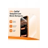 iPhone 17 PRO MAX ile Uyumlu 500C Temperli Kırılmaz Cam Ekran Koruyucu HD Şeffaf Tam Kaplayan Siyah Çerçevesiz Cam