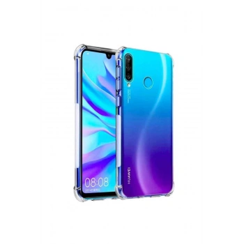 Zengin Çarşım Huawei P30 Lite Kılıf Ultra Ince Şeffaf Airbag Anti Şok Silikon