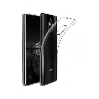 Mate 20 Pro Toz Koruma Tıpalı Ultra İnce Şeffaf Silikon Kılıf