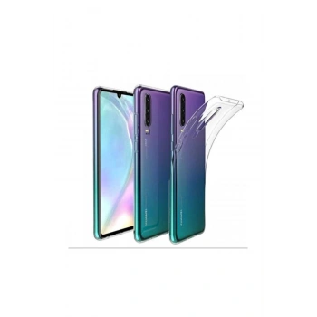 P30 Toz Koruma Tıpalı Ultra İnce Şeffaf Silikon Kılıf