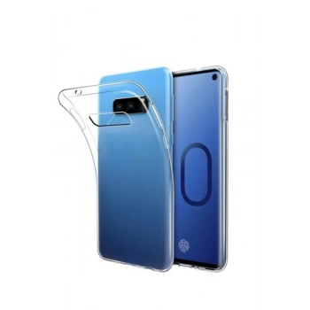 Galaxy S10E Toz Koruma Tıpalı Ultra İnce Şeffaf Silikon Kılıf