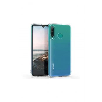P30 Lite Toz Koruma Tıpalı Ultra İnce Şeffaf Silikon Kılıf
