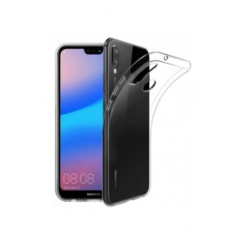P20 Lite Toz Koruma Tıpalı Ultra Ince Şeffaf Silikon Kılıf