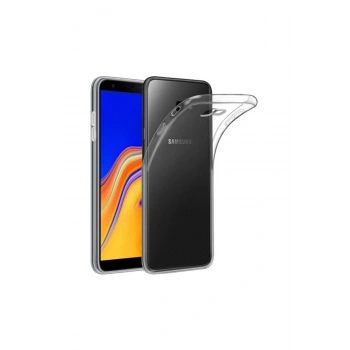 Galaxy J4 Plus Tıpalı Şeffaf Silikon Kılıf (LÜTFEN KÜÇÜK OLAN MODEL J4 ILE KARIŞTIRMAYINIZ)