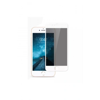 Apple Iphone 7 /8 Plus Hayalet Gizli Beyaz Ekran Koruyucu Privacy Cam Jm221