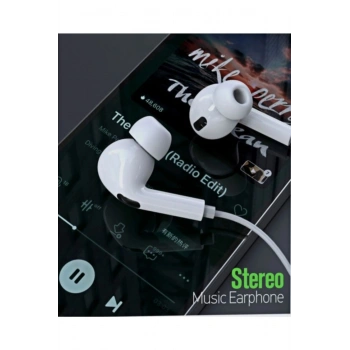 - E3 3.5 mm Uyumlu Jack Stereo Bass Kulaklık Gürültü Izolasyonlu Desenli Kablolu Metal Kulaklık