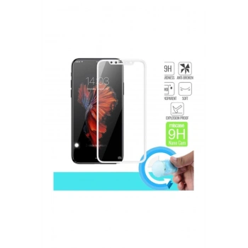 Apple Iphone Xr 6.1 Fiber Nano Ekran Koruyucu Beyaz